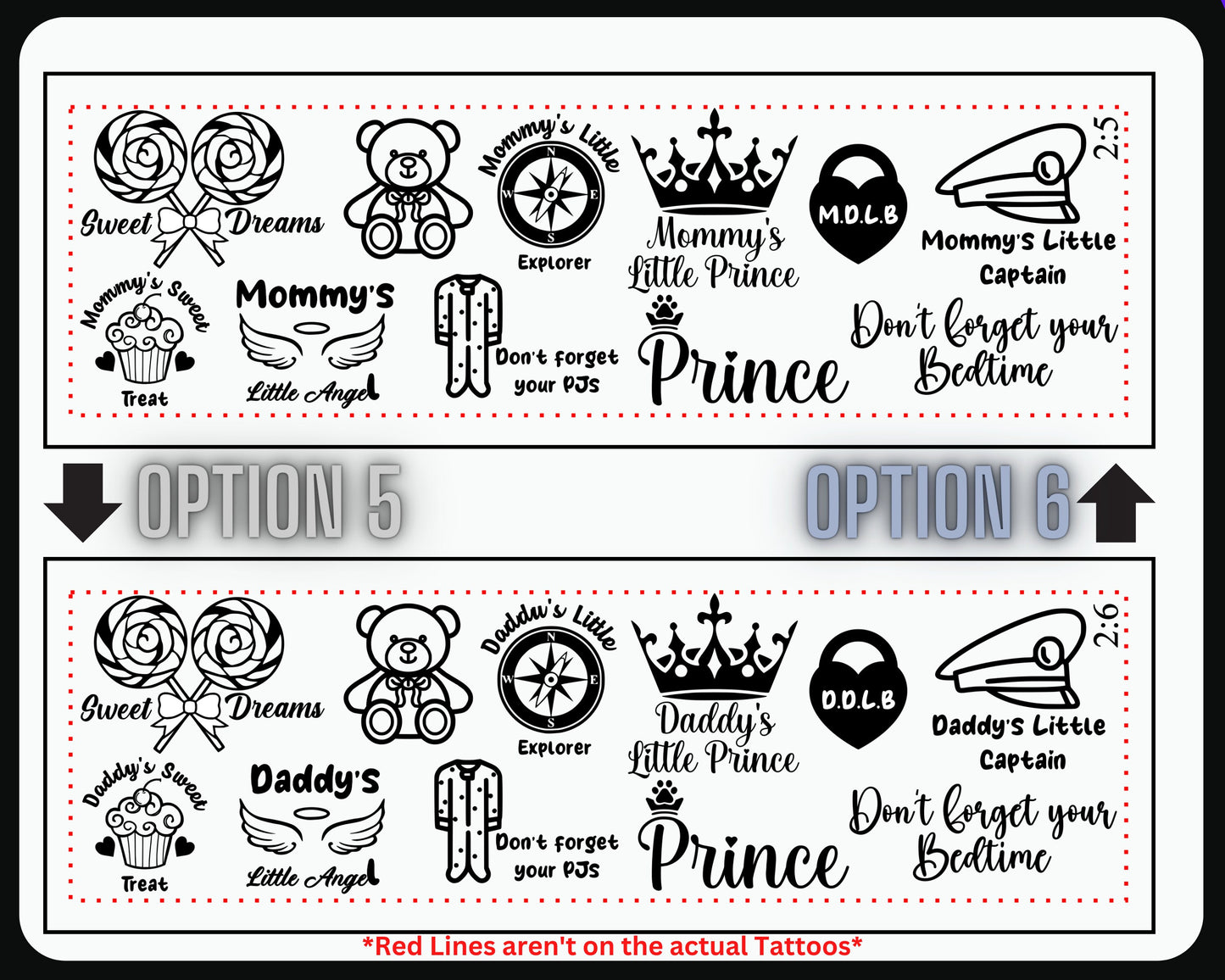 Little Space Temp Tattoos | Series 1